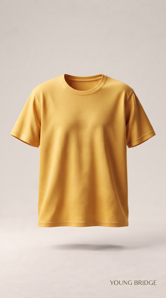 Men's Classic Crewneck Tee Golden Yellow