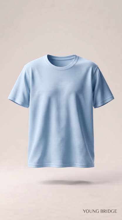 Men's Classic Crewneck Tee Sky Blue Light