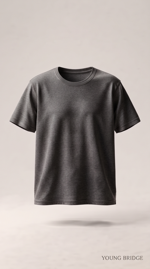 Men's Classic Crewneck Tee Charcoal Melange