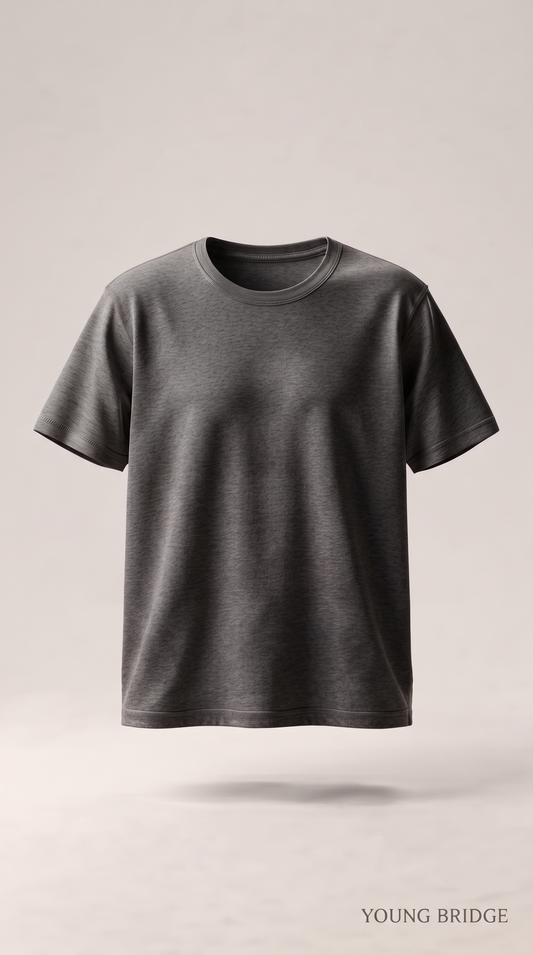 Men's Classic Crewneck Tee Charcoal Melange