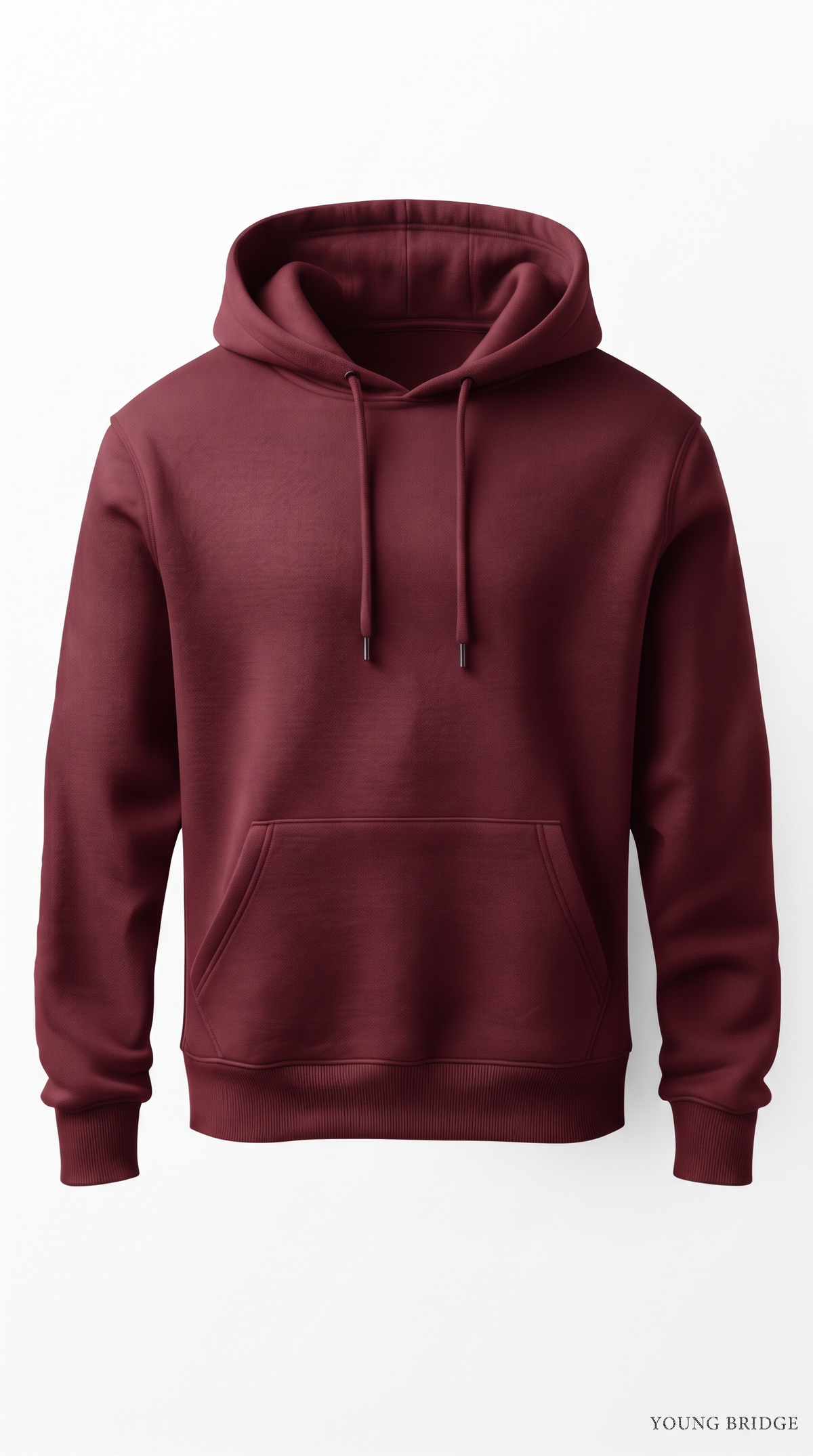 Essential Fleece Pullover Hoodie - Maroon