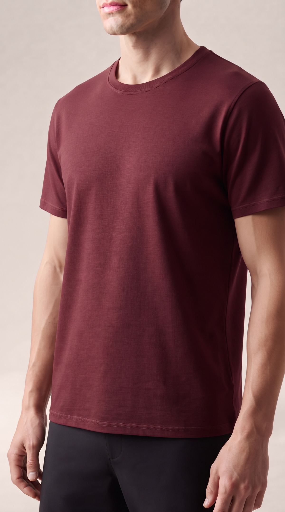 Men's Classic Crewneck Tee Maroon