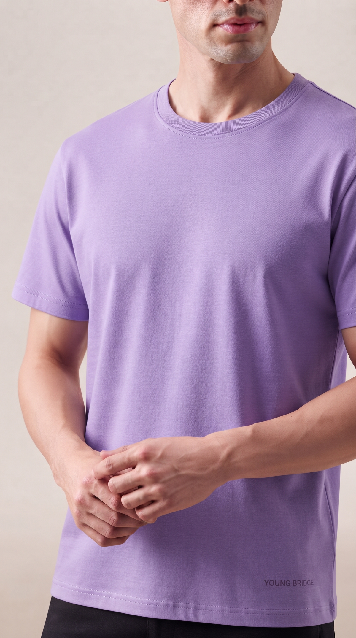 Men's Classic Crewneck Tee Lavender
