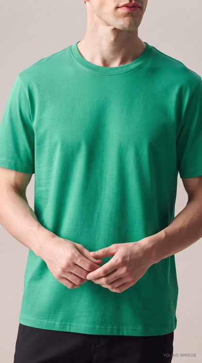 Men's Classic Crewneck Tee Parrot Green