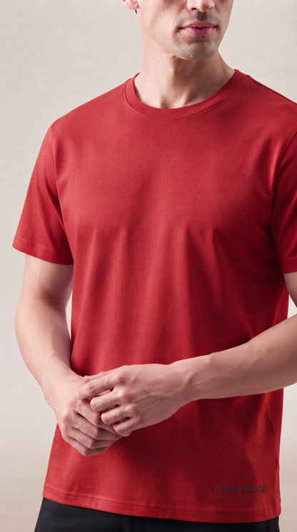 Men's Classic Crewneck Tee Red