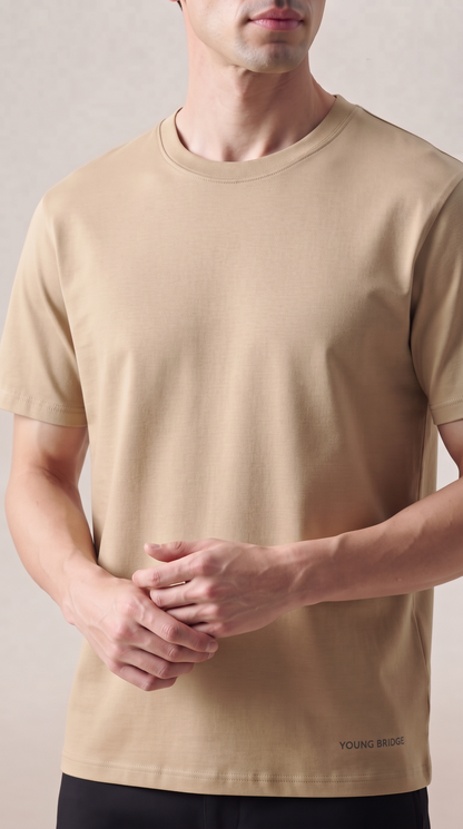 Men's Classic Crewneck Tee Beige