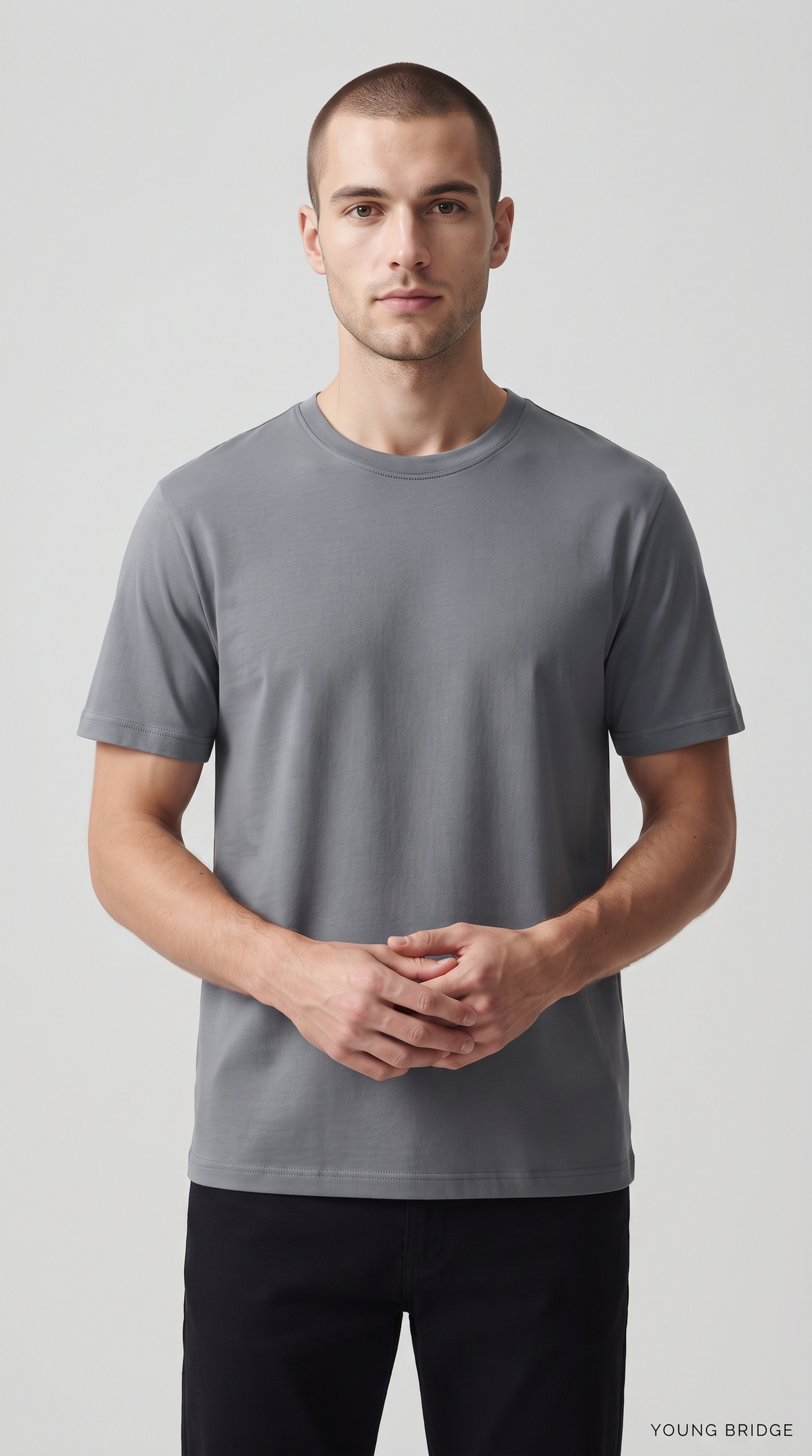 Men's Classic Crewneck Tee Slate Grey