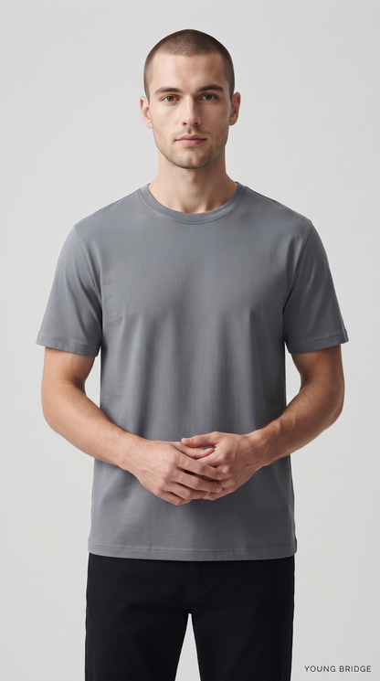Men's Classic Crewneck Tee Slate Grey