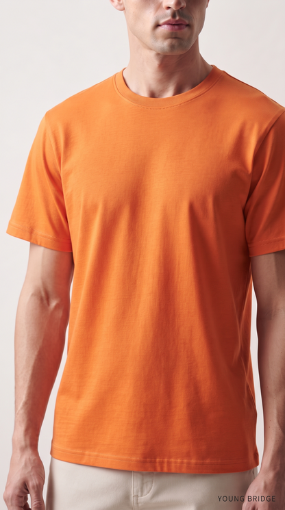 Men's Classic Crewneck Tee Orange