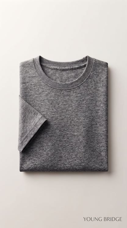 Men's Classic Crewneck Tee Charcoal Melange