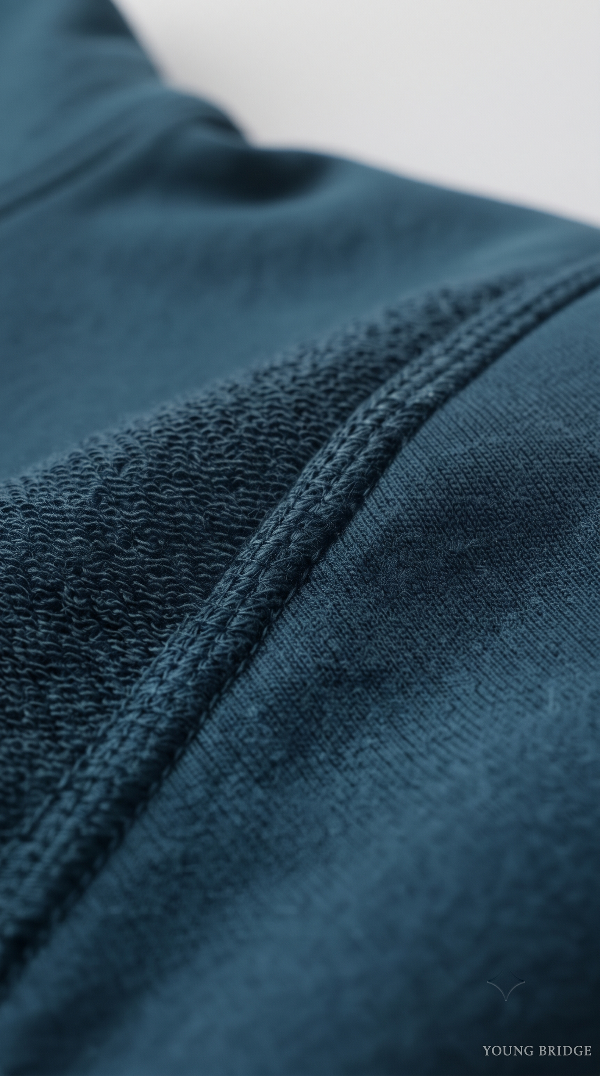 Essential Fleece Pullover Hoodie - Petrol Blue