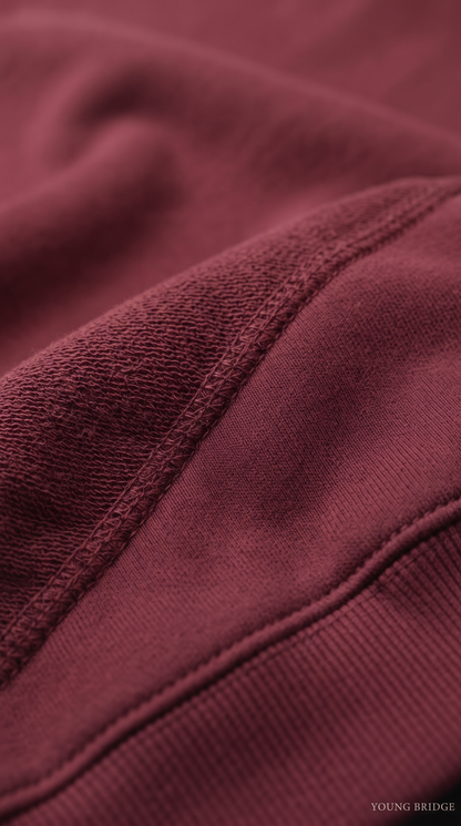 Essential Fleece Pullover Hoodie - Maroon