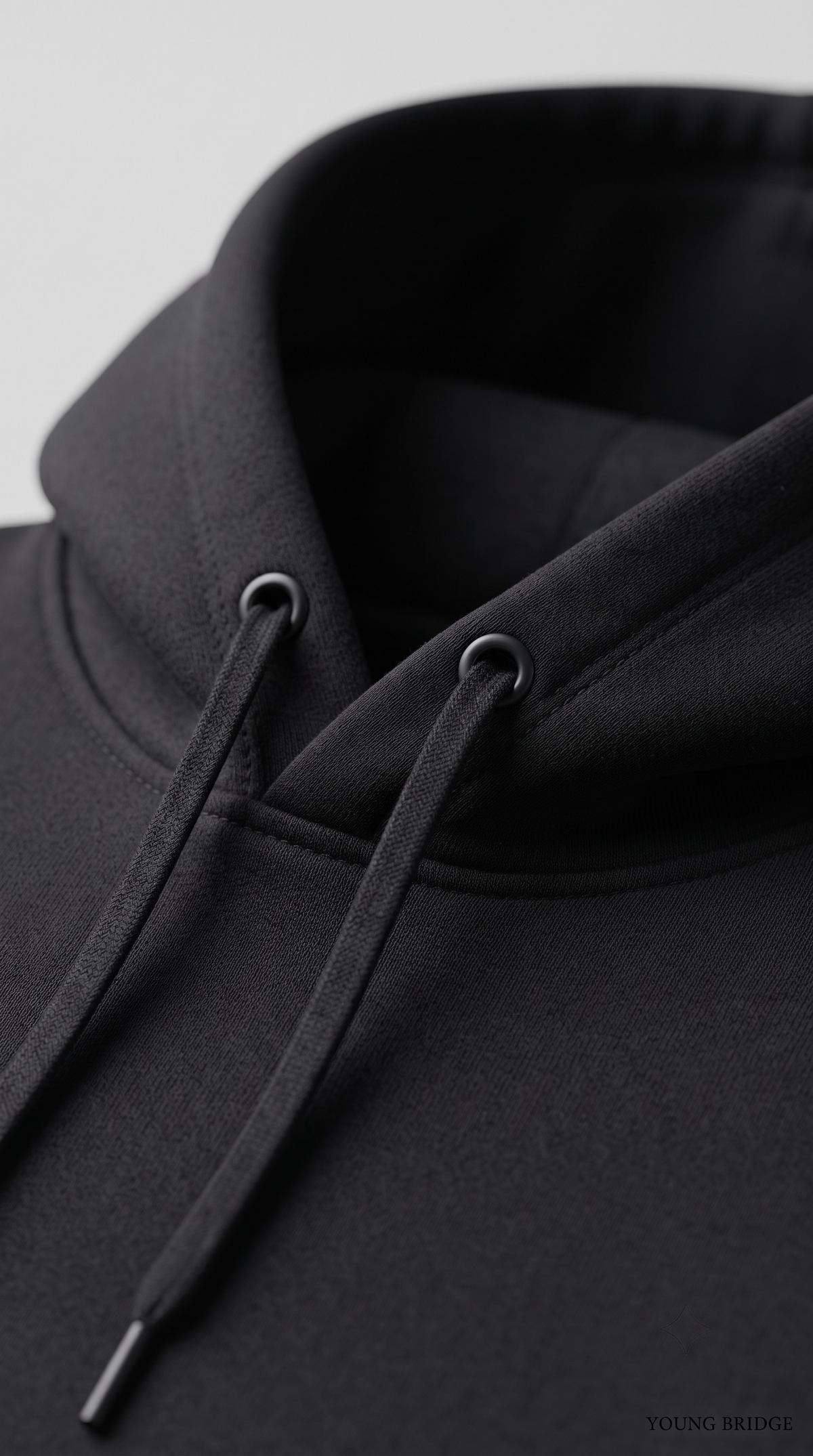 Essential Fleece Pullover Hoodie - Black