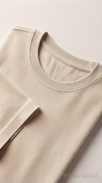 Men's Classic Crewneck Tee Beige