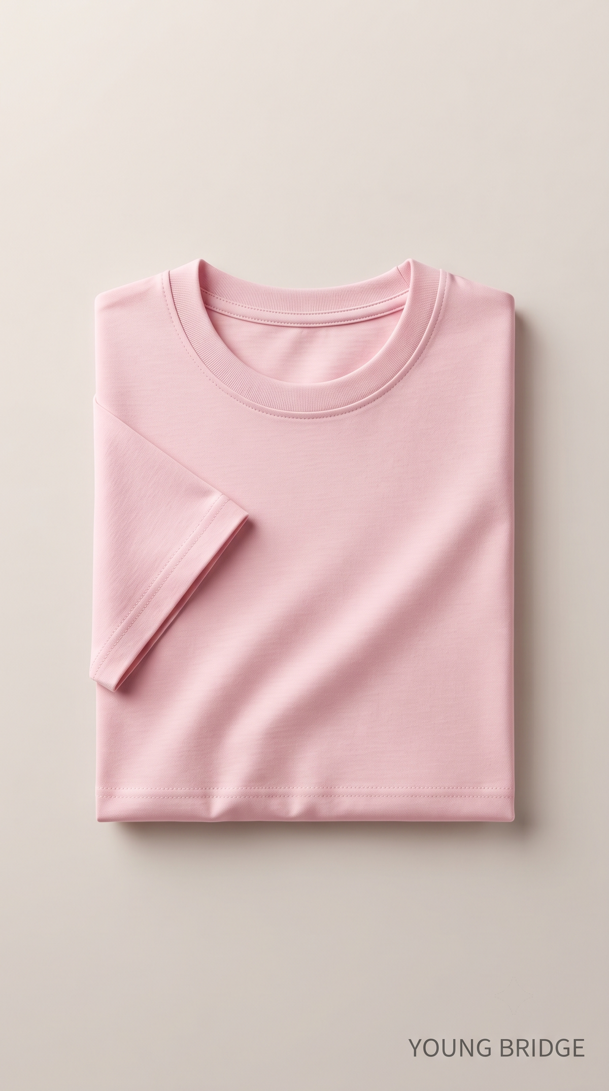 Men's Classic Crewneck Tee Baby Pink
