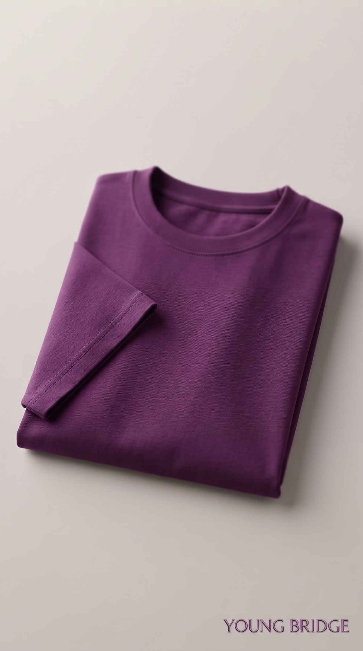 Men's Classic Crewneck Tee Purple