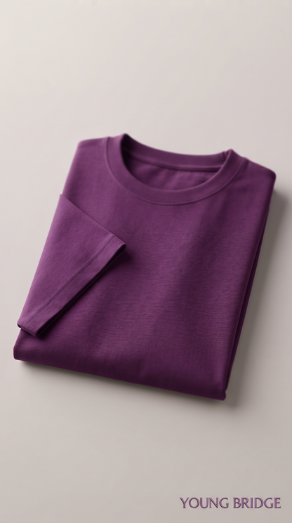 Men's Classic Crewneck Tee Purple