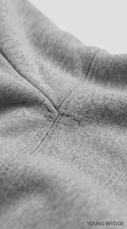 Essential Fleece Pullover Hoodie - Grey Melange