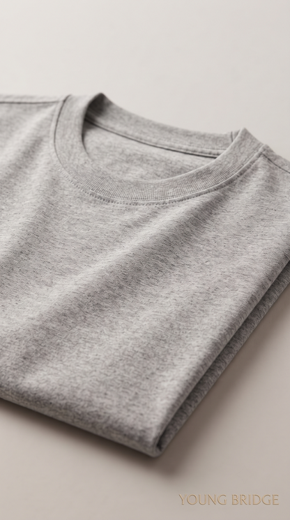 Men's Classic Crewneck Tee Grey Melange