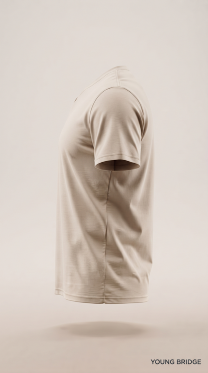 Men's Classic Crewneck Tee Beige