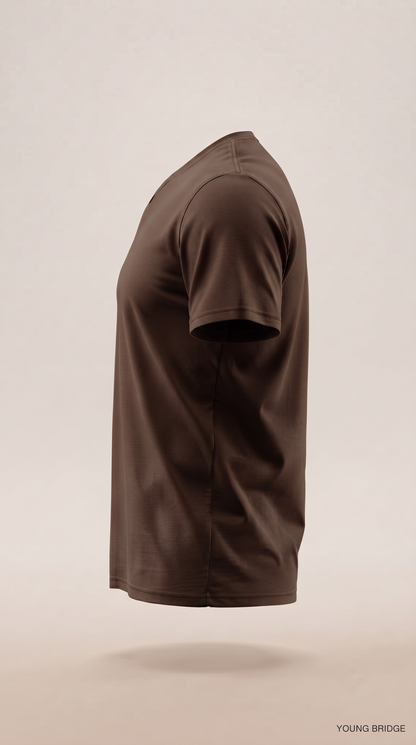 Men's Classic Crewneck Tee Coffee Brown