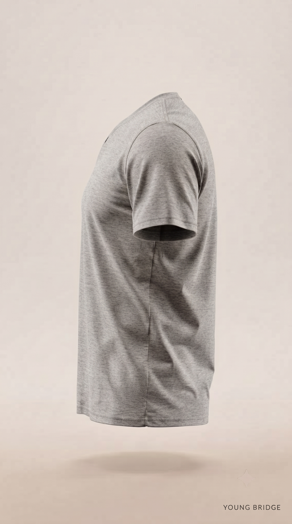 Men's Classic Crewneck Tee Grey Melange
