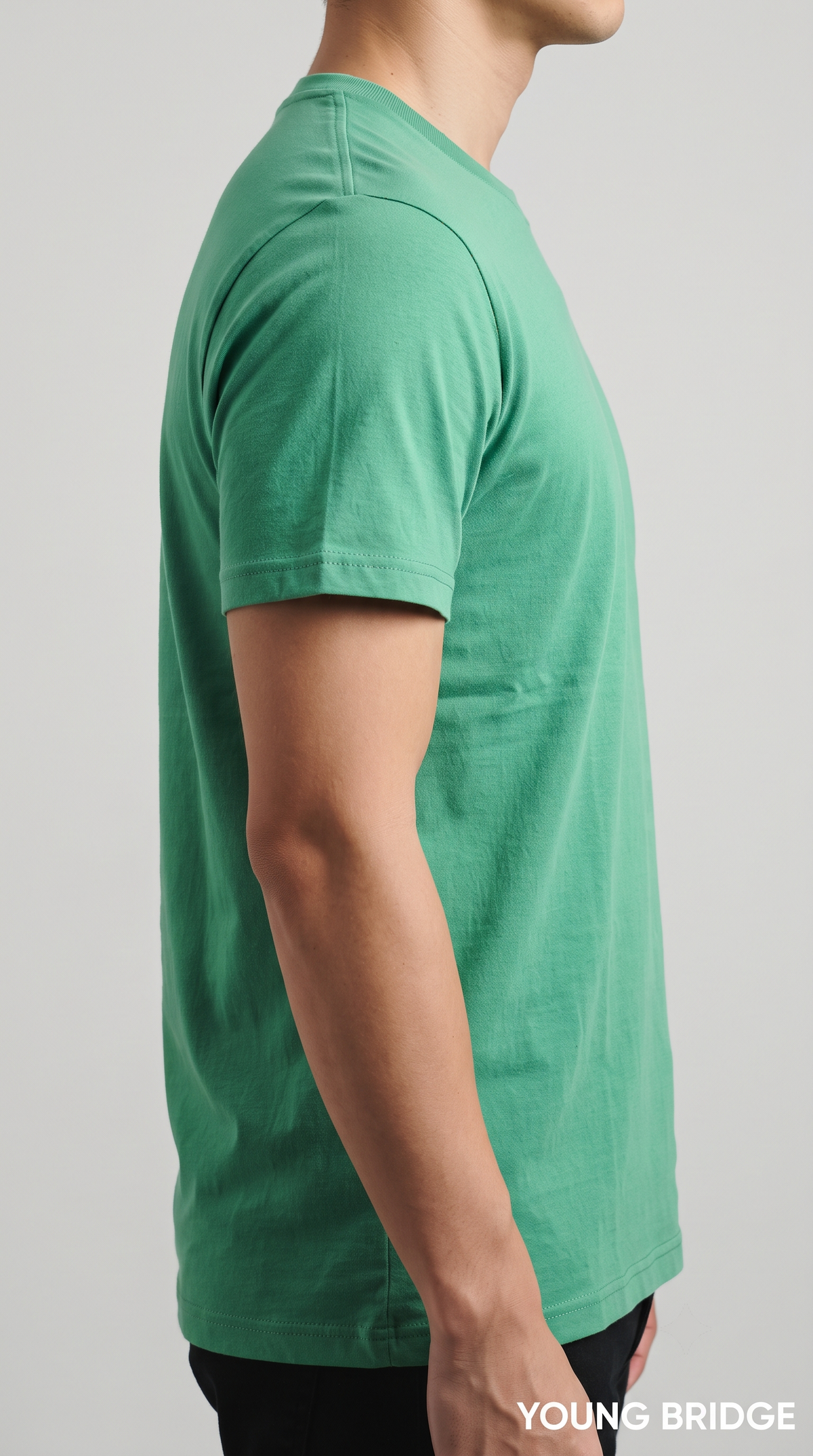 Men's Classic Crewneck Tee Parrot Green