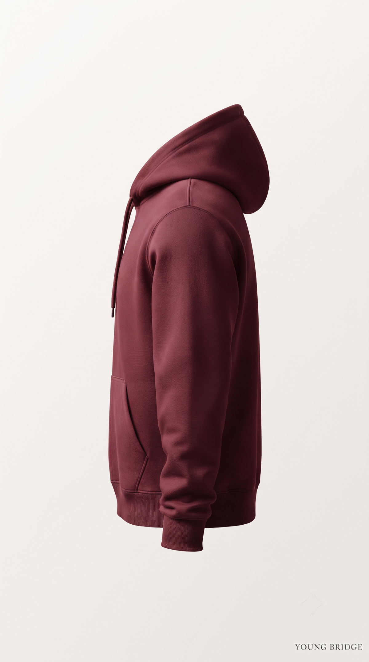Essential Fleece Pullover Hoodie - Maroon