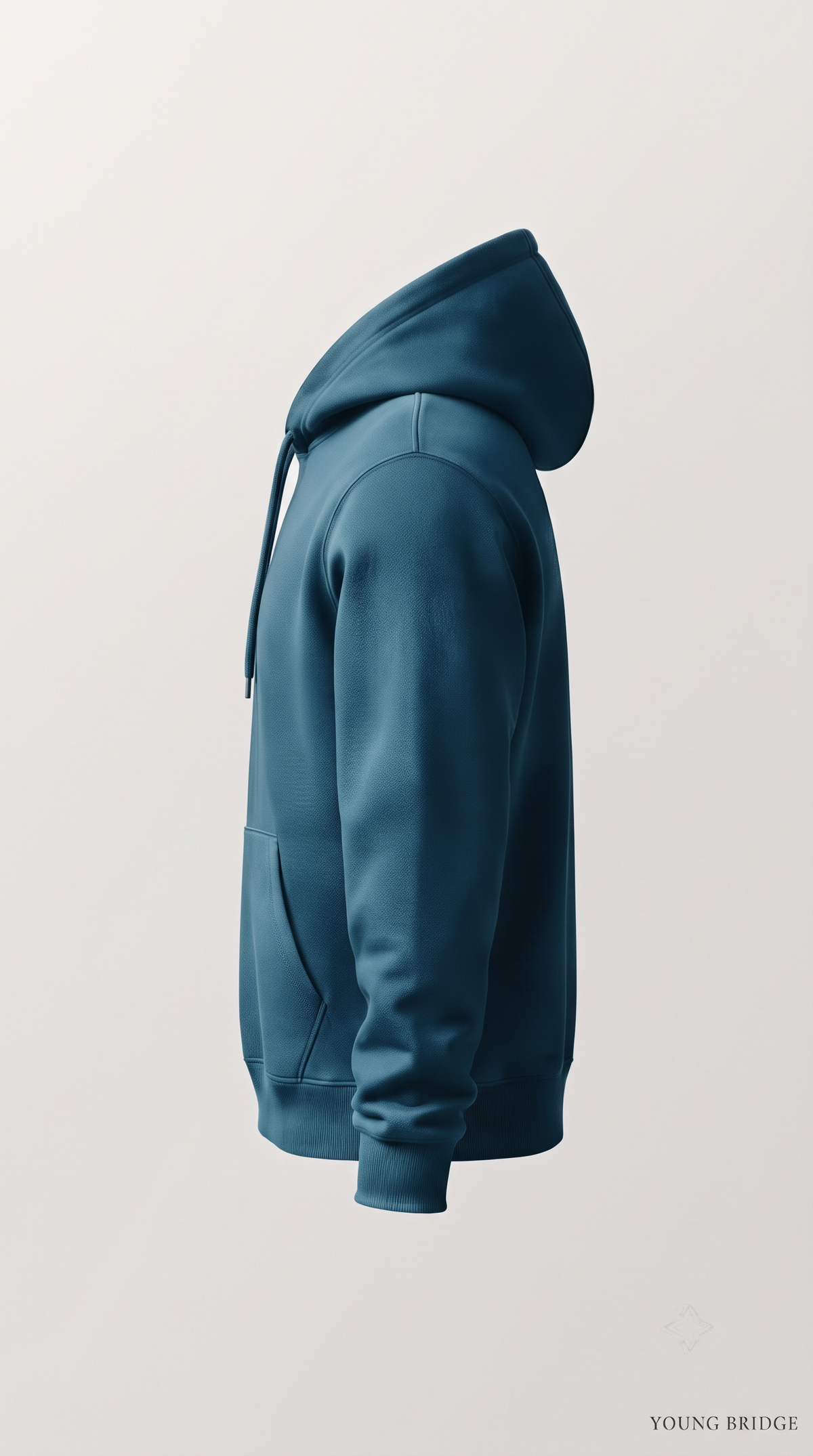 Essential Fleece Pullover Hoodie - Petrol Blue