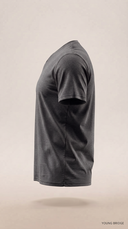 Men's Classic Crewneck Tee Charcoal Melange