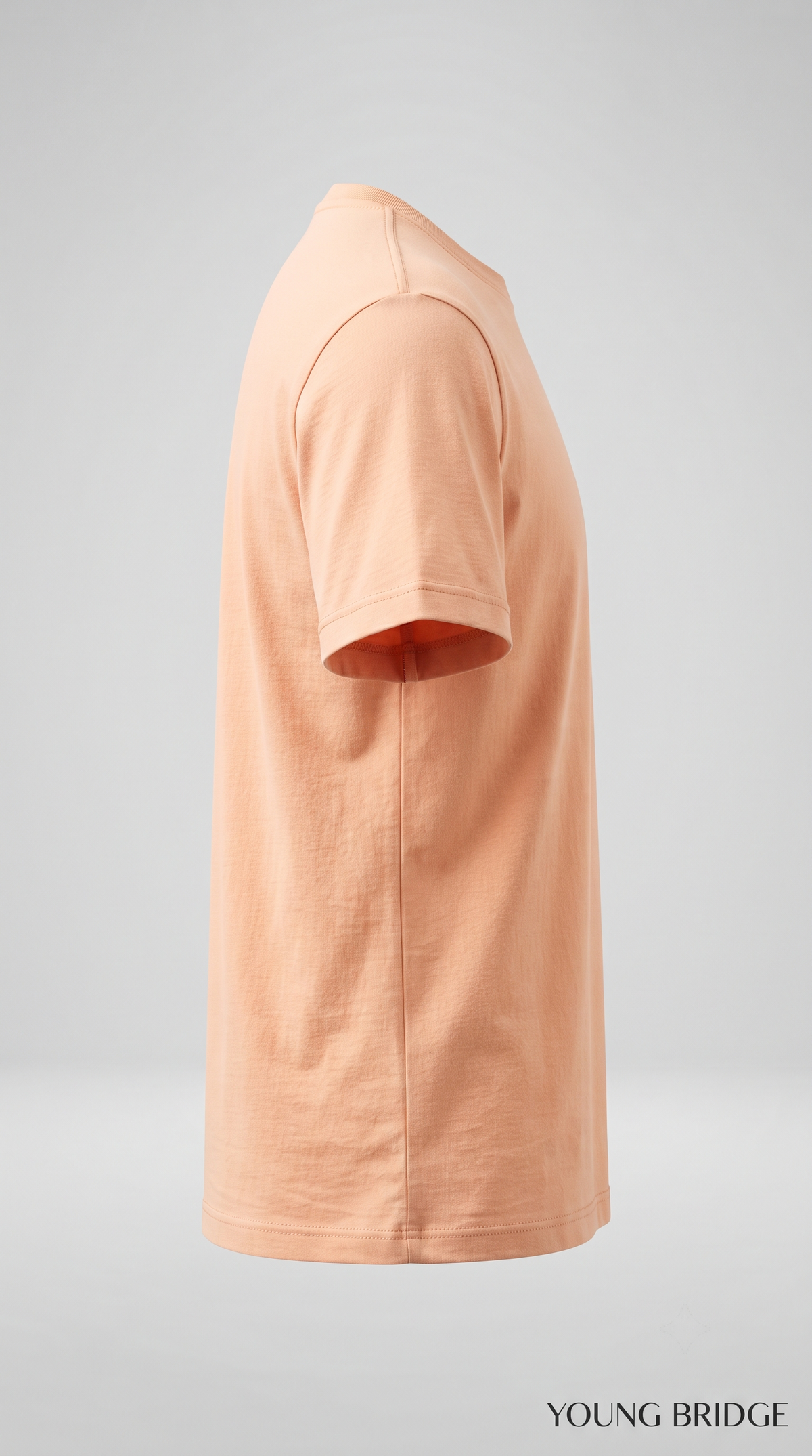 Classic Crew Neck T-Shirt – Peach