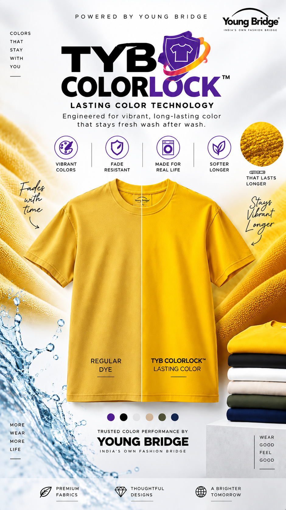 Men's Classic Crewneck Tee Golden Yellow